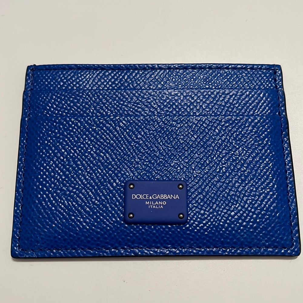 Dolce and Gabbana blue card holder